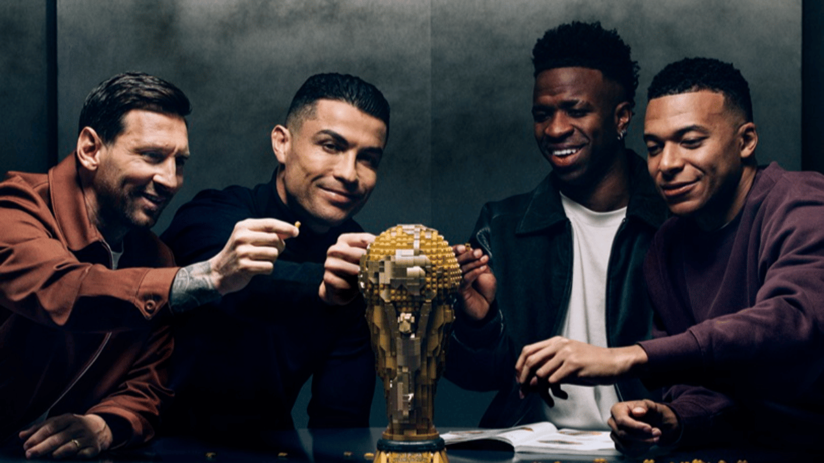 An exclusive peek into the making of LEGO's groundbreaking FIFA World Cup 2026 campaign featuring Cristiano Ronaldo, Lionel Messi, Vinícius Jr. and Kylian Mbappé