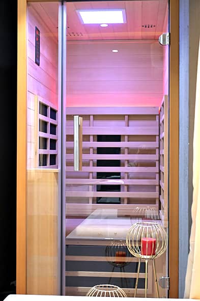 Steam room at Seraphine