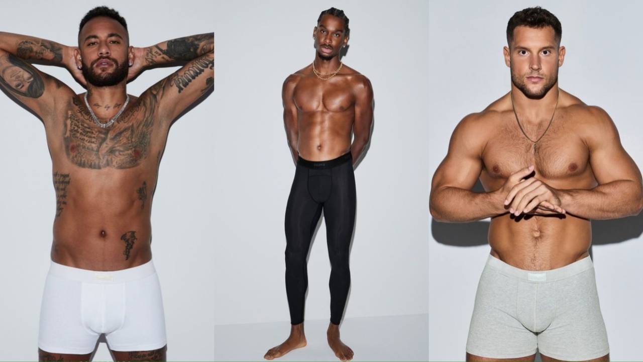 Kim Kardashian's Skims to Launch Men's, Neymar Fronts Ads