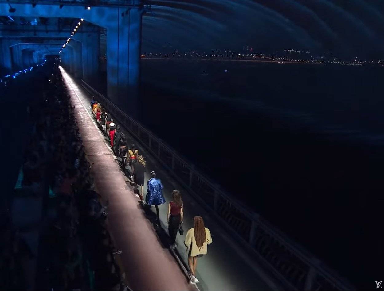Louis Vuittons prefall show turned a bridge into a runway