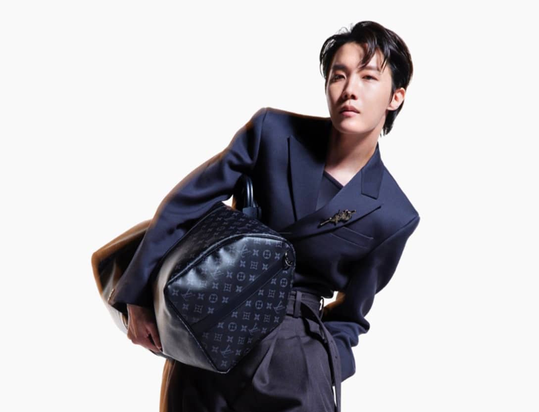 Kpop star J Hope is a stunner in his debut Louis Vuitton campaign featuring  the iconic Keepall Bag
