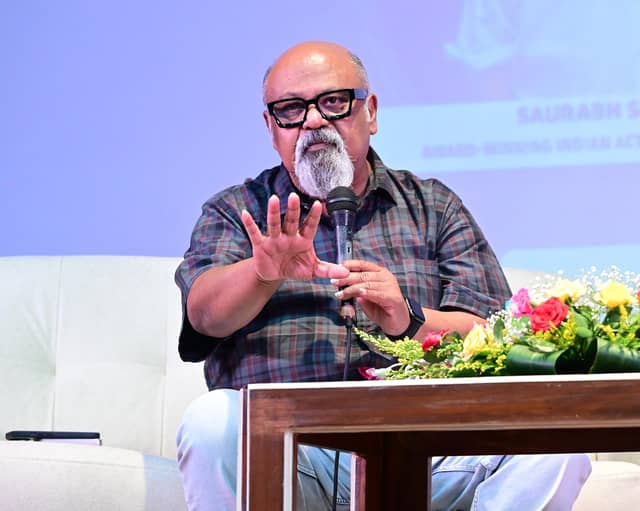 Saurabh Shukla was the star guest at The Heritage Academy’s film festival