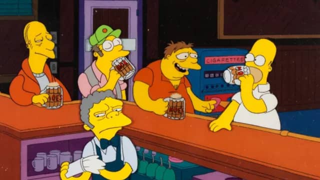 What does Larry the Barfly's death say about The Simpsons